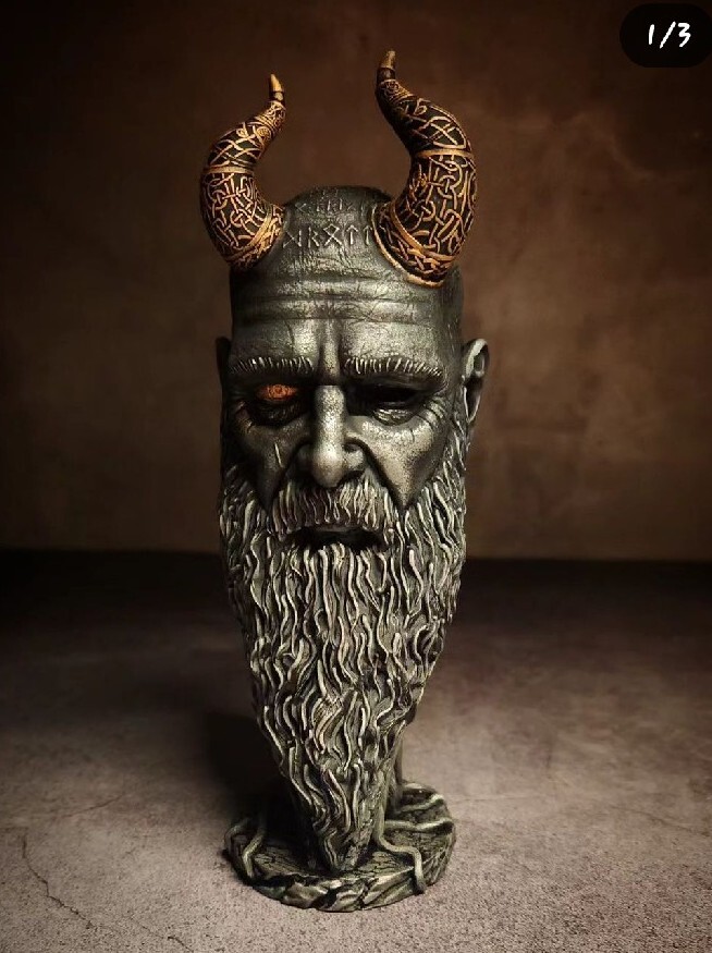 God Of War Mimir Statue Playstation