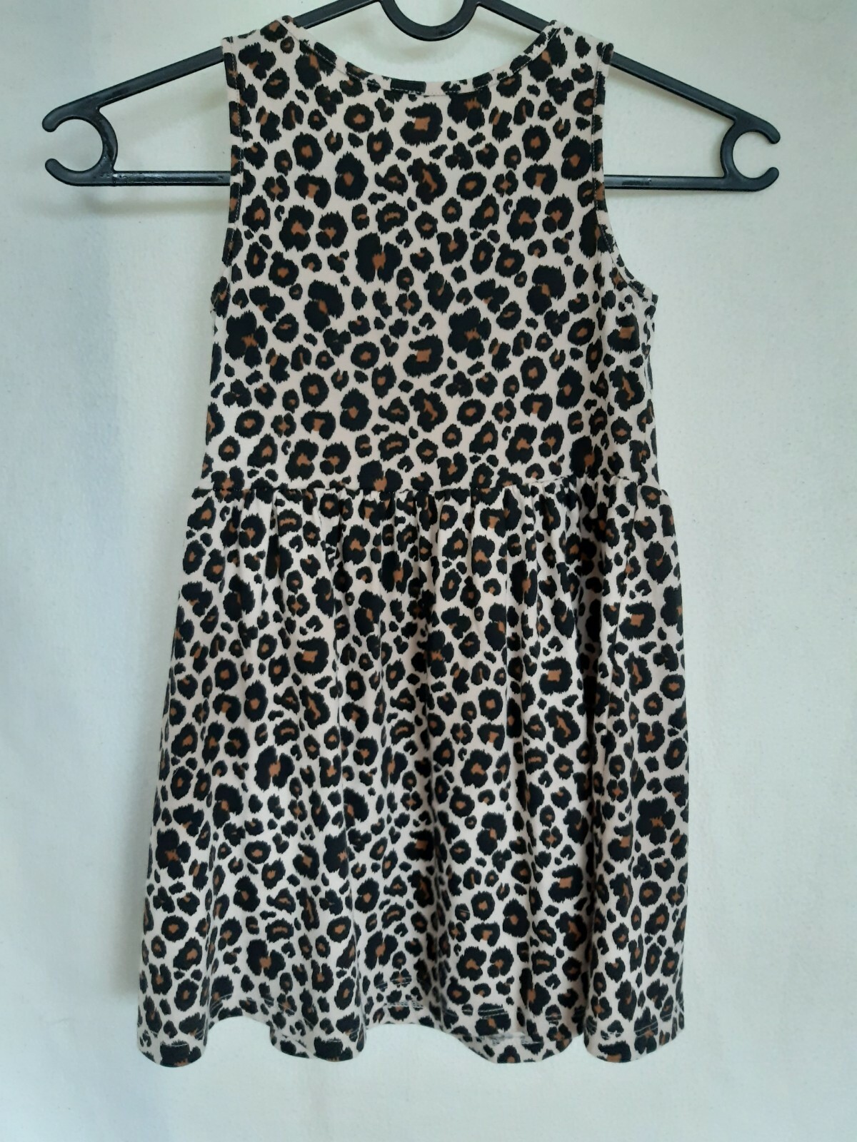 H&M kids Leopard Print Jersey Vest Dress eBay