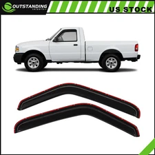 In Channel Sun Guard Mount Tape-On Window Visors For 93-11 Ford Ranger