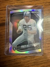 2025 PANINI PRIZM BLACK FRED BILETNIKOFF Oakland RAIDERS #109 SILVER PRIZM