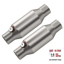 2.5" Universal Catalytic Converter, 2.5" Inch Inlet/Outlet Cat 2.5 Inch 2 pack