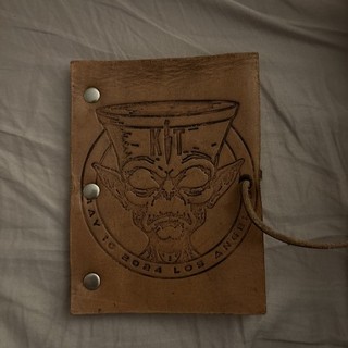 Kill Tony Bonezeye Authentic Leather Big Joke Book 4.25 in x 5.5 in New Rare