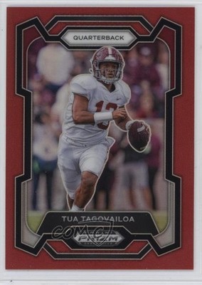 2024 Panini Prizm Draft Picks Red Prizm 146/299 Tua Tagovailoa #76 1p7t
