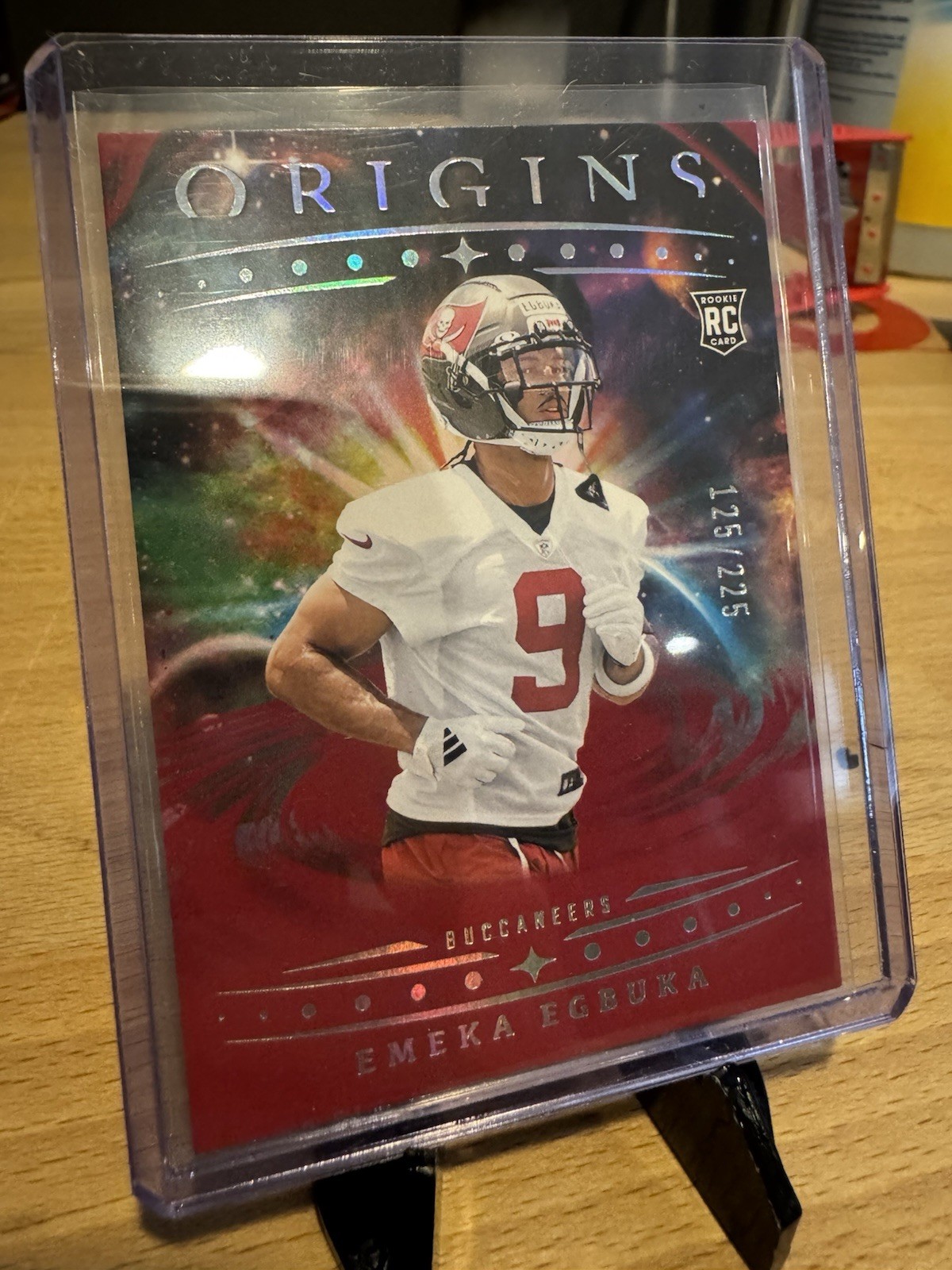 2025 Panini Origins - Rookies Emeka Egbuka, Emeka Egbuka #146 Red /225 (RC)