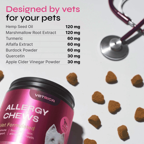 Dog Allergy Relief Chews Dog Itching Skin Relief Anti Itch for Dogs Duck Flavor - Picture 2 of 8