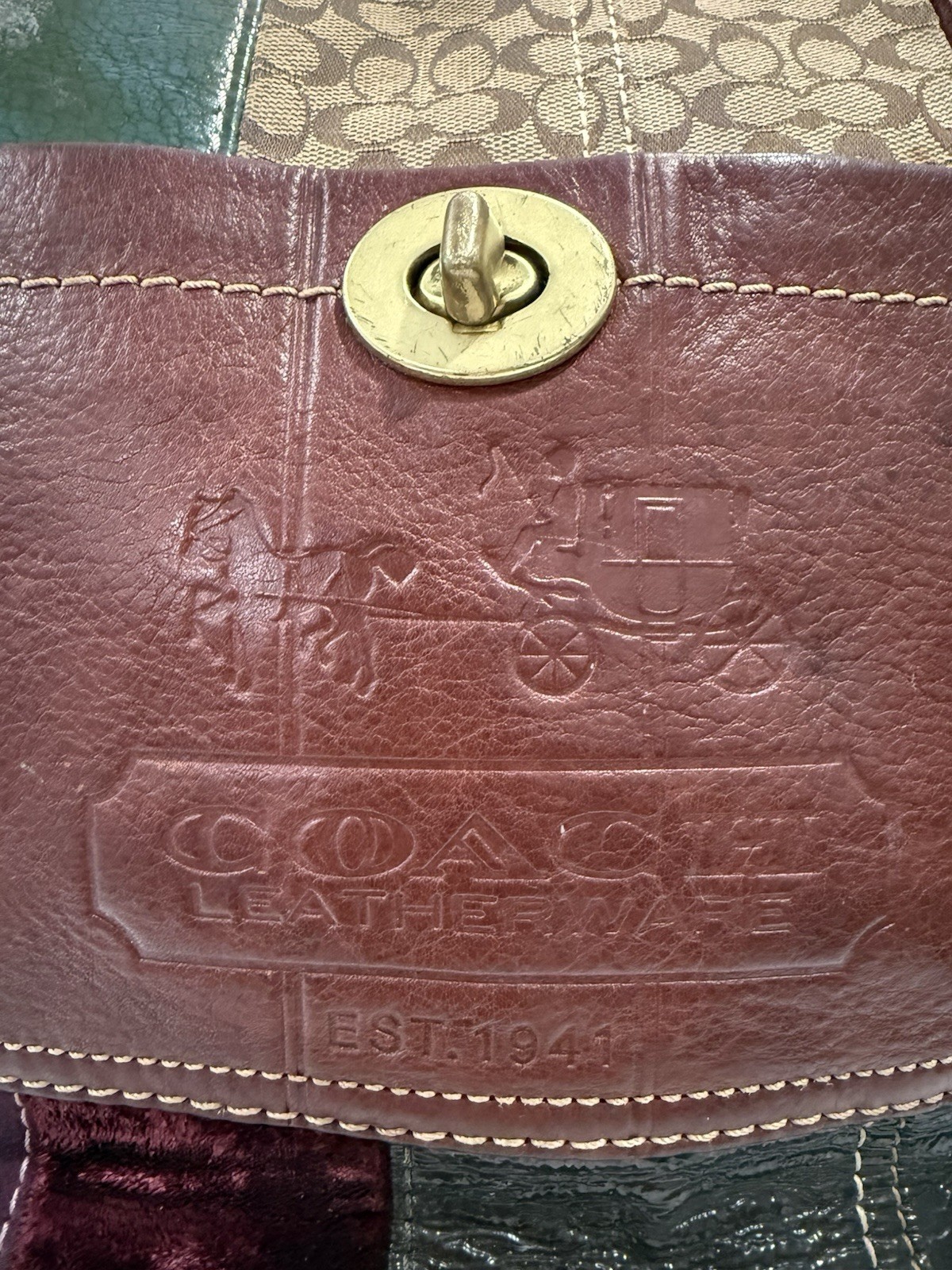 COACH Bleecker Legacy Leather Patchwork Duffle Cr… - image 11