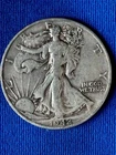 1942-D Walking Liberty Silver Half Dollar Circulated 50C Denver Mint (224)