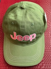 Jeep Hat - Green with Pink Embroidering New Adjustable