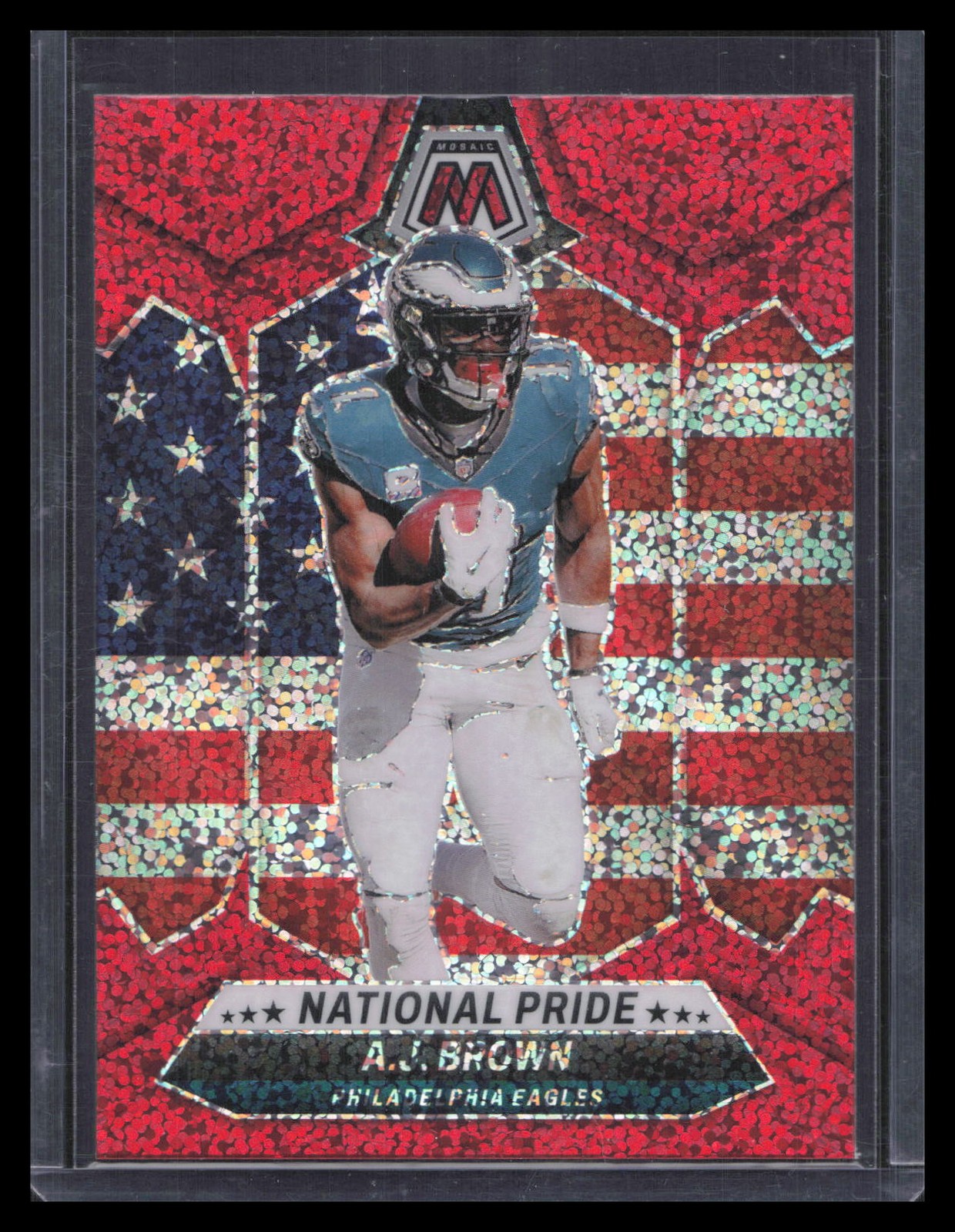 2024 Panini Mosaic #265 A.J. Brown Red Sparkle