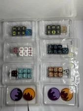 (6) Pokémon Dice & Coin Sets From Various ETB’s. 151, Prismatic, Team Rocket