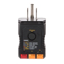 Klein Tools RT250 GFCI Receptacle Tester with LCD Screen