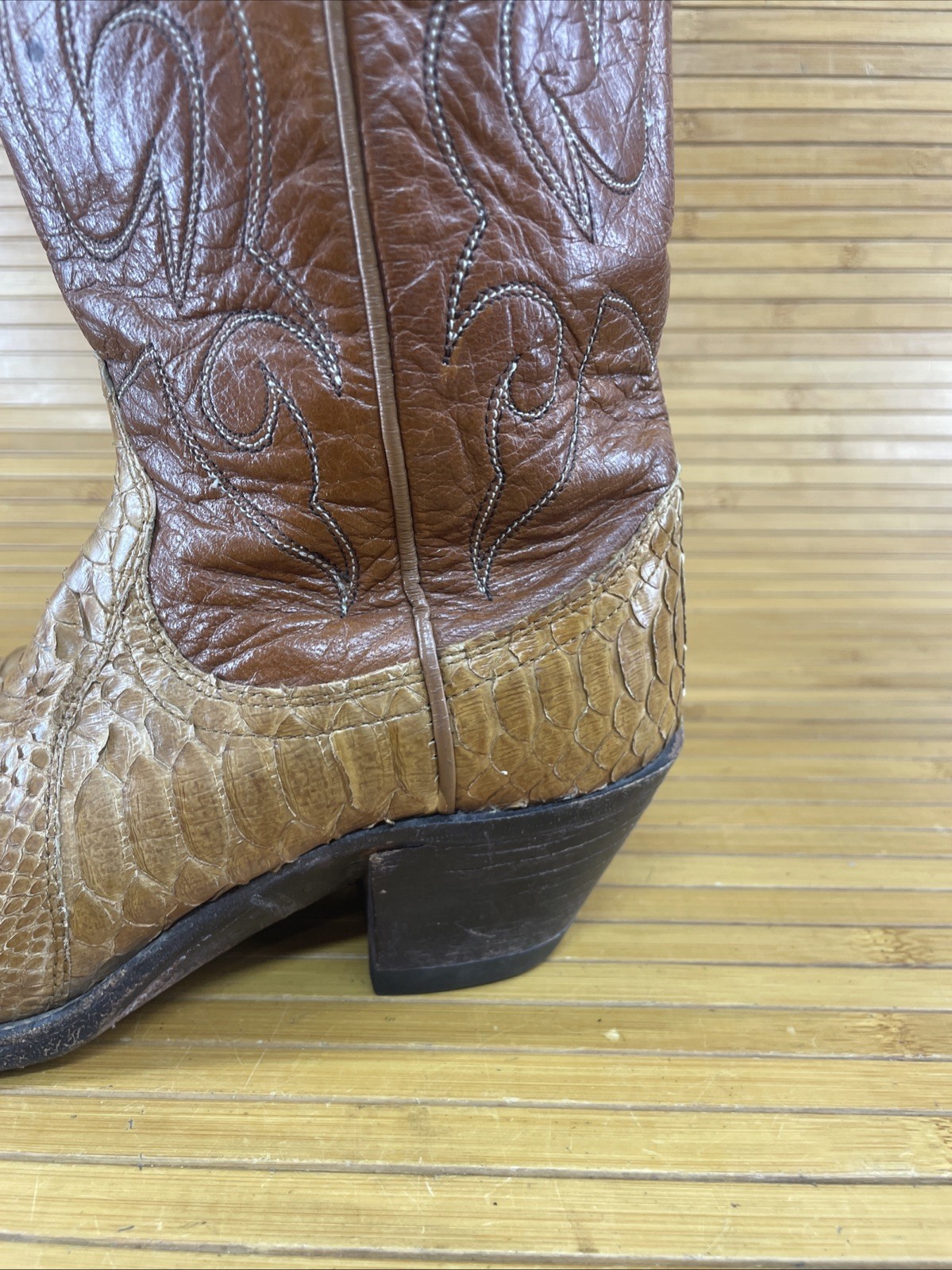 Dan Post Brown  Python Snake Skin Exotic Cowgirl … - image 6