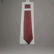 Vintage Brooks Brothers Makers USA Neck Tie Printed Polka Dot Sq.All Silk Maroon