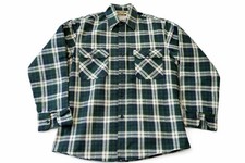 Vintage Sears Sportswear Quilted Flannel Shirt Men  s Medium