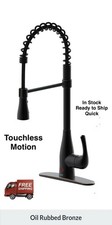 Bio Bidet FLOW Touchless Motion Kitchen Spring Neck Faucet Oil-Rubbed Bronze NEW