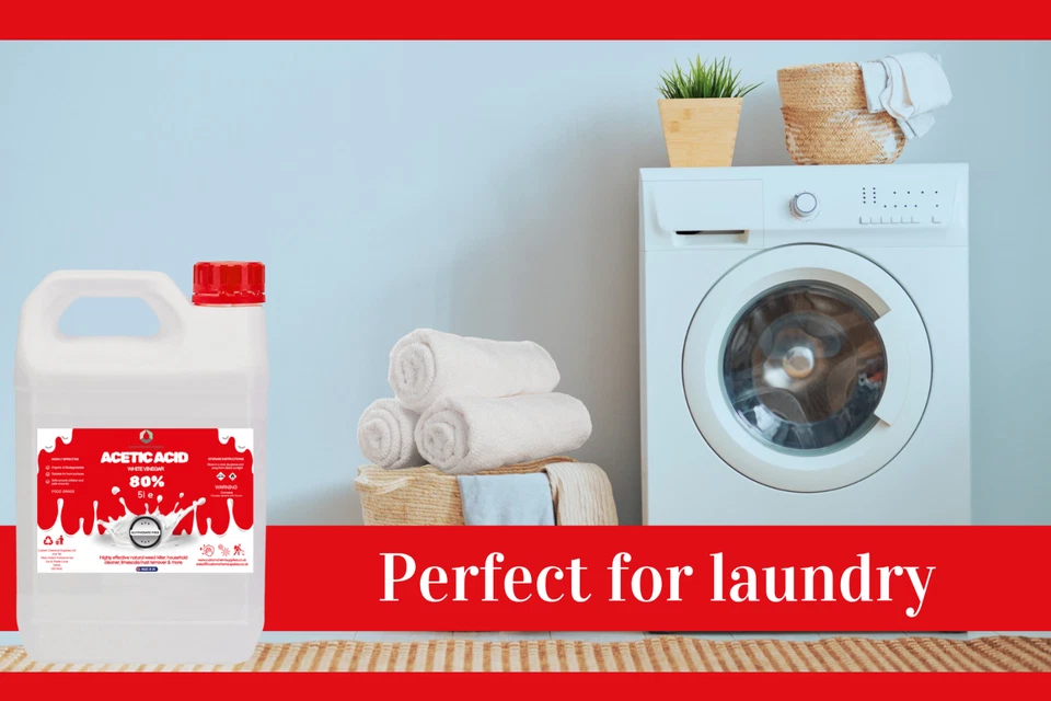 White Vinegar 5L Strong Acetic Acid Cleaning / Stain Remover / Kettle Descaler - Image 2 of 4