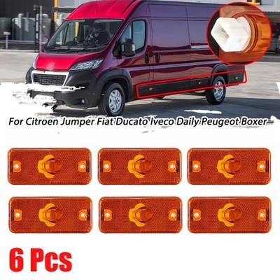 6X Side Marker Indicator Parking Light Lamp For Fiat Ducato Iveco Daily Peugeot
