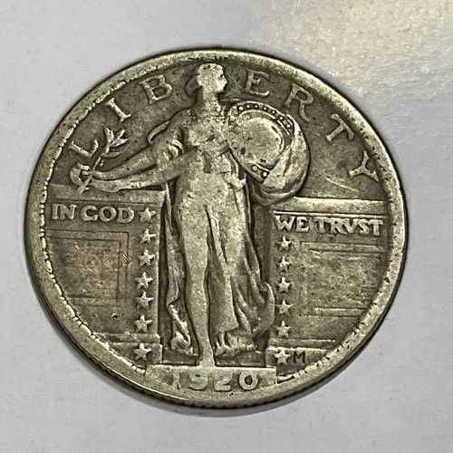 1920 Standing Liberty Quarter in very fine