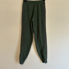 Aerie XS Everyday Cozy Cable Knit Trim Joggers Sweatpants Green Athleisure Women