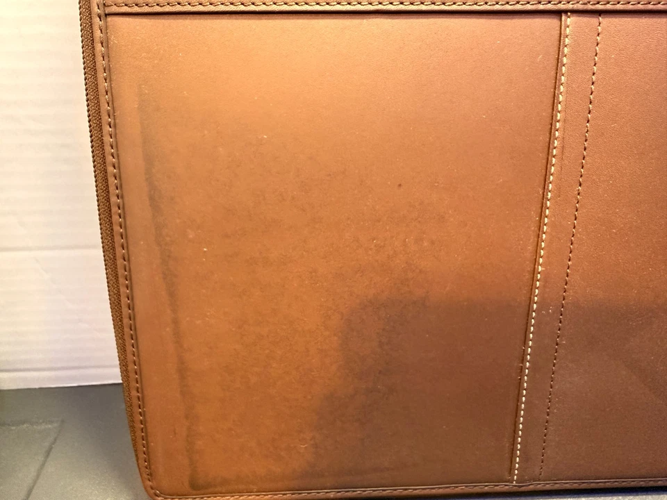 NEW Coach F62000 Leather Zip SV/MA Portfolio Brown/Mahogany - Image 4 of 4