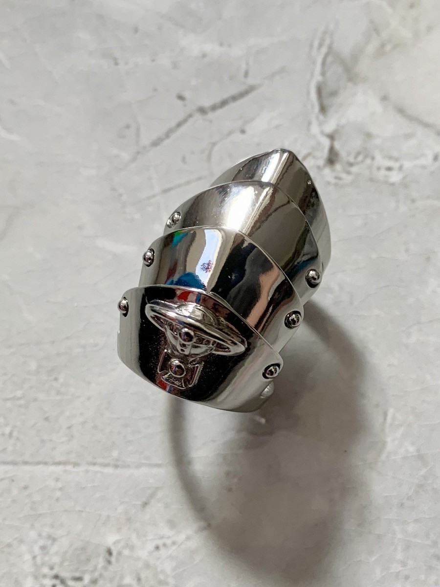 Vivienne Westwood Nana 3D Silver Metal Armor Ring Rings Size 6 | eBay