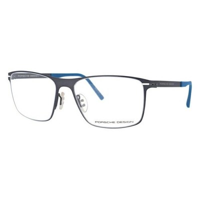 Porsche Design P8256-D 55 Eckig Metall Brille Brillengestell Matt Gunmetal Bl...