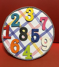 Round Wooden numbers sign