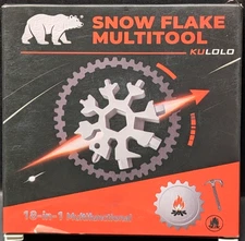 18-in-1 Snowflake Multi-Tool Stainless Steel Multitool Screwdriver Opener New