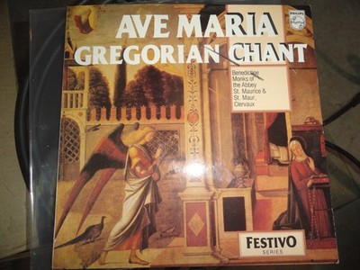 VINYL RECORD LP R AVE MARIA GREGORIAN CHANT FESTIVO SERIES PHILIPS 6570 154