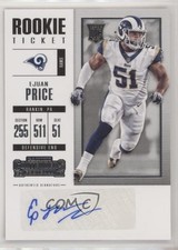2017 Contenders Rookie Ticket/Rookie Ticket Variation Ejuan Price #226 Auto 0a2