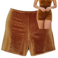 Lot of 9 Zoo Crew Brown Glitter Shorts Dance Costume 3-CXL, 2-CL, 1-6x7, 3-CS