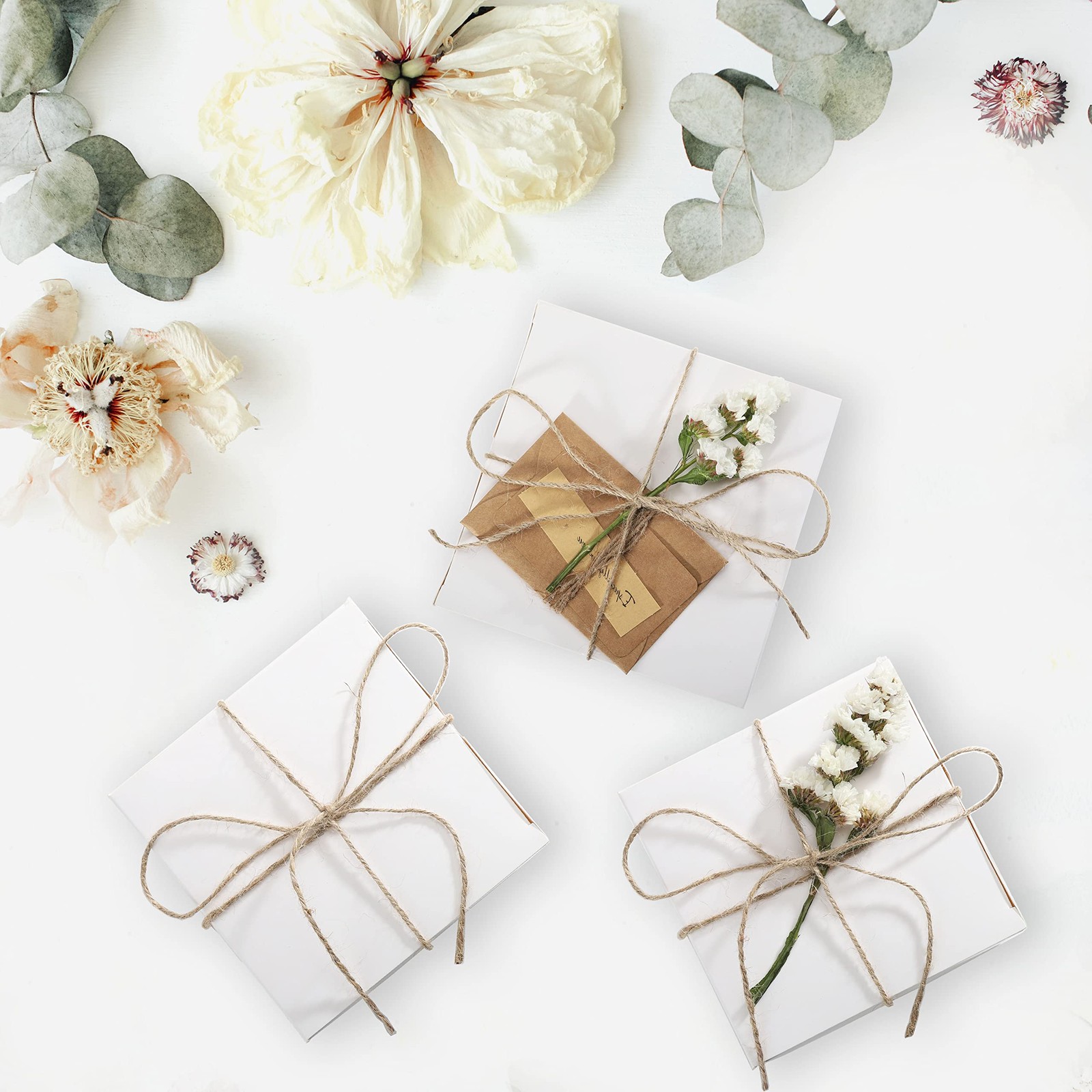 White 24 Pack 3x3x3 inch Small Gift Box with Lids for Party Gift Boxes, Ornam...