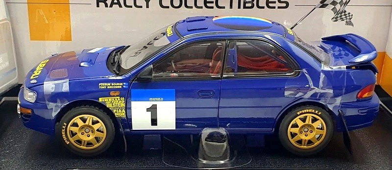 Sun Star 1/18 Scale Diecast 5525 Subaru Impreza 555 #1 Bourne Hong Kong 1994 - Image 3 of 4