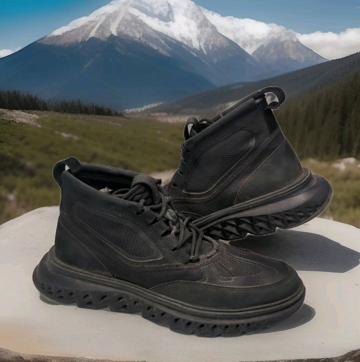 Cole Haan 5.Zerogrand Work Chukka Boots Mens 11 M 45 Black