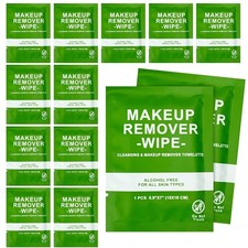 200 Count Makeup Remover Wipes Bulk Individually Wrapped, Travel Towelette Ma...