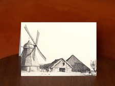 Mill and brickworks by Peter Ilsted (1899) - A5 Art Print Greeting Card