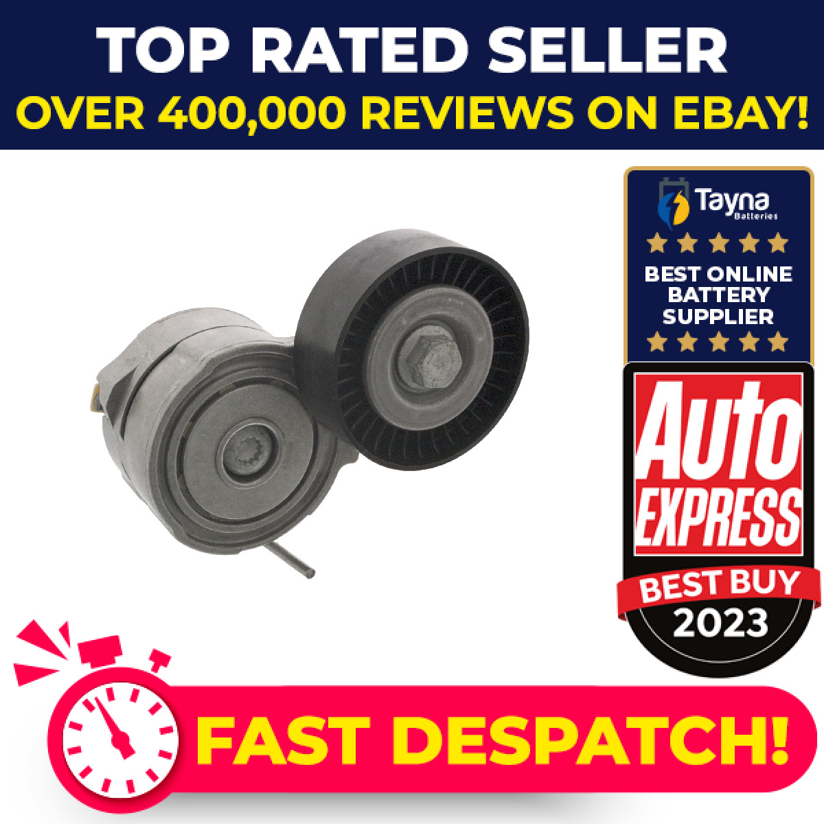 Aux Belt Tensioner 43784 Febi Drive V-Ribbed 06E903133A 06E903133AE 06E903133AG