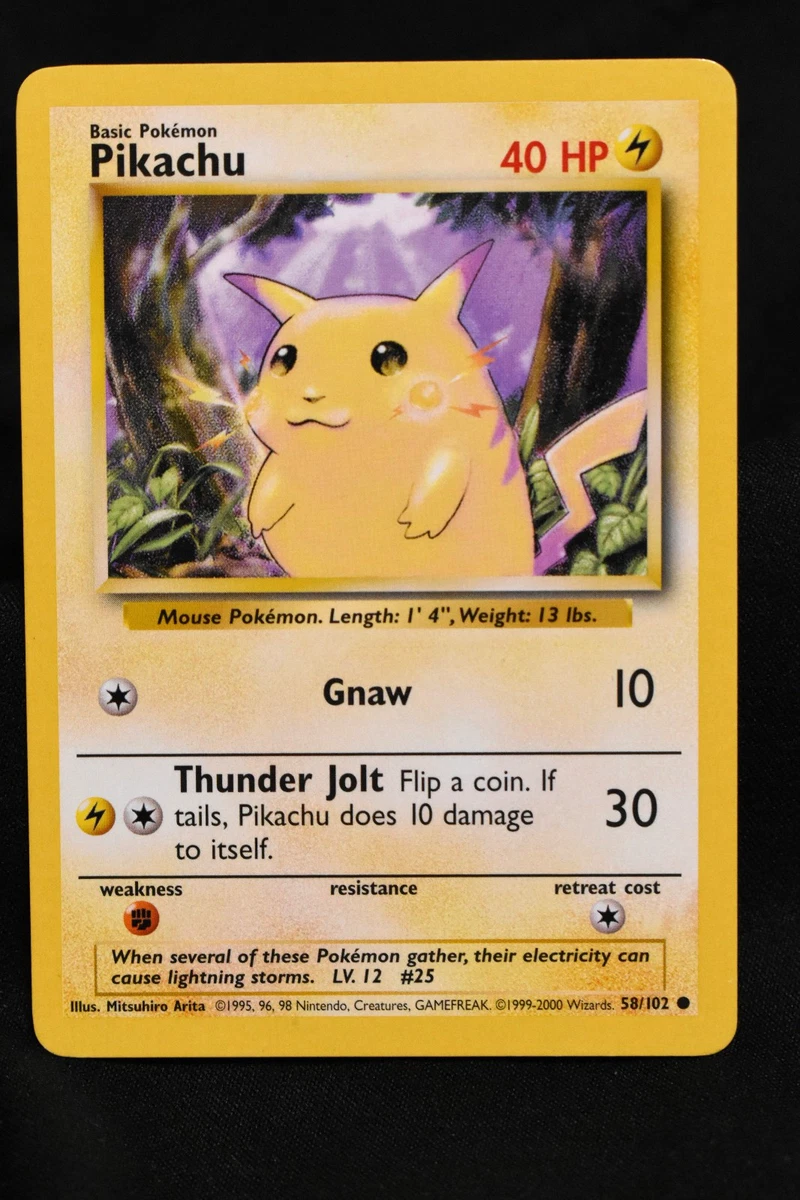 Basic Pokemon Pikachu Card for sale