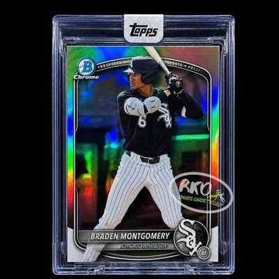 Braden Montgomery RARE ROOKIE SEALED REFRACTOR ENCASED CARD SSP BOWMAN SOX MINT