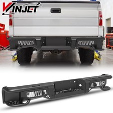 For 2006-2014 Ford F-150 F150 Black Steel Rear Bumper Wsensor Holesled Lights For 2006-2014 Ford F-150 F150 Black Steel Rear Bumper Wsensor Holesled Lights