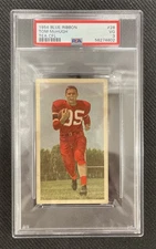 1954 BLUE RIBBON TEA CFL TOM McHUGH #28 PSA 3