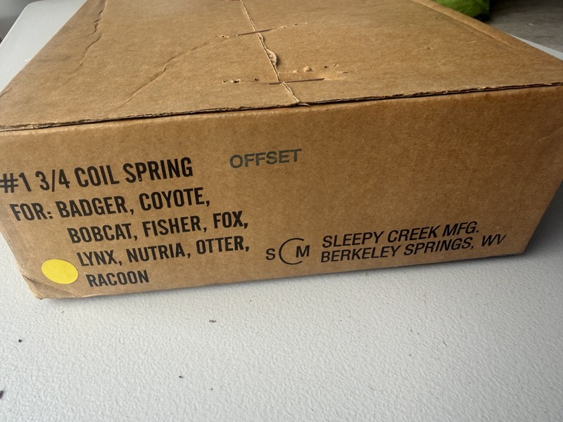 12 New Vintage Sleepy Creek #1 3/4 coil spring Trap Trapping Victor Newhouse