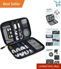 Electronics Travel Organizer Case Nylon 11 Compartments Cord Phone SD