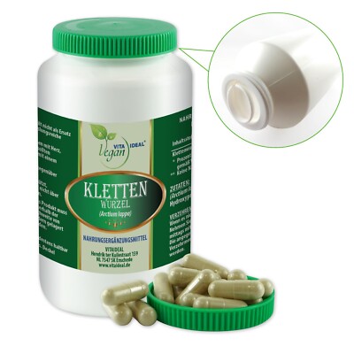 VITA IDEAL Vegan  KLETTEN - Wurzel KAPSELN Bardanae Radix - KLETTENWURZEL Pulver