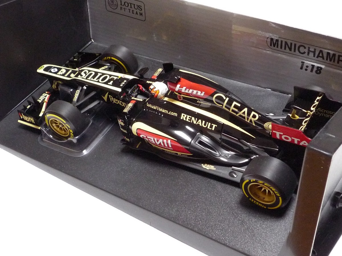 ミニカー MINICHAMPS LOTUS E21 2013 1/18 Lotus F1 Team Renault E21 K. Räikkönen 2013 Minichamp 1:18