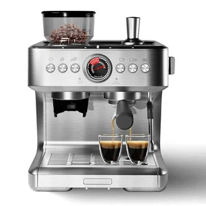 Semi-Auto Espresso Coffee Maker 20 Bar Espresso Machine with 30 Grinding Setting