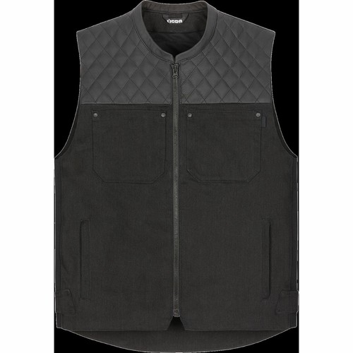 ICON CHAMONIX DENIM VEST - BLACK 