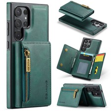 Retro PU Leather RFID Blocking Wallet Case For Samsung Galaxy S24 Ultra/S24/S23