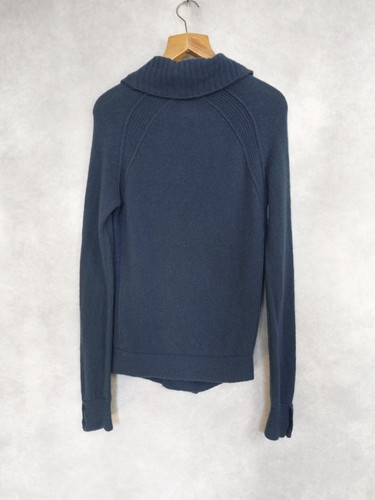DIESEL CARDIGAN SMALL. NAVY DOUBLE BREASTED CARDIGAN. TRICOT + CO. CHUNKY KNIT - Picture 5 of 9