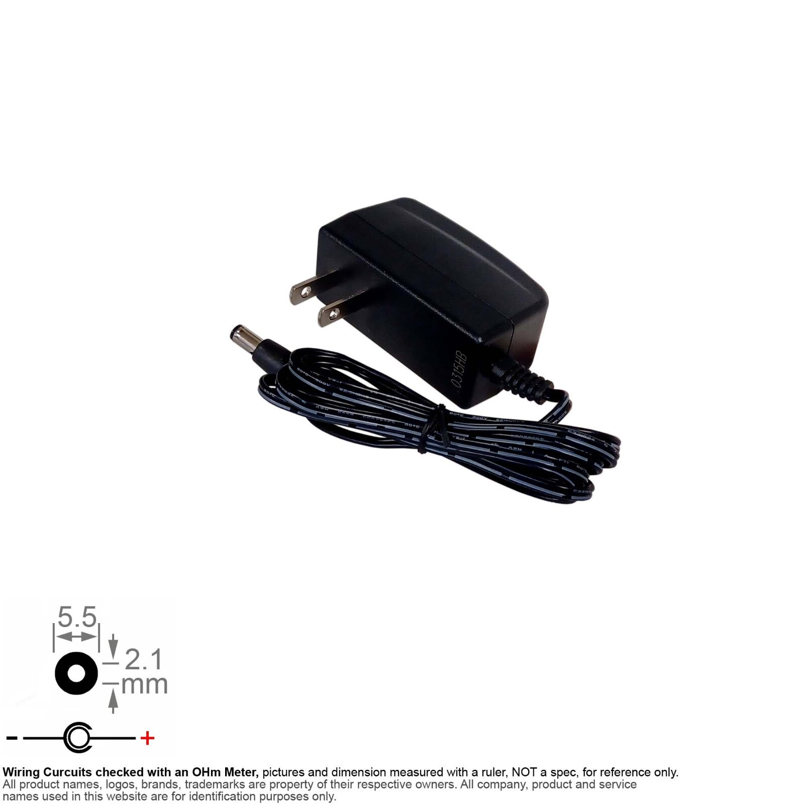 Power Adapter AC DC 5521 12Vdc DC12V 12V 1.0A 1A DVE DSA-12G-12 FUS ...